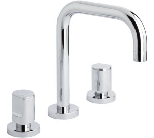 Batería de lavabo caño recto Cromado Kalo